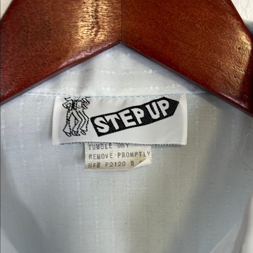 Vintage Light Blue Button Down Shirt - Picture 2 of 10